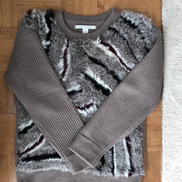 Diane Von Furtsenberg Jameson Merino Rabbit Fur Sweater - Picture 5 of 12